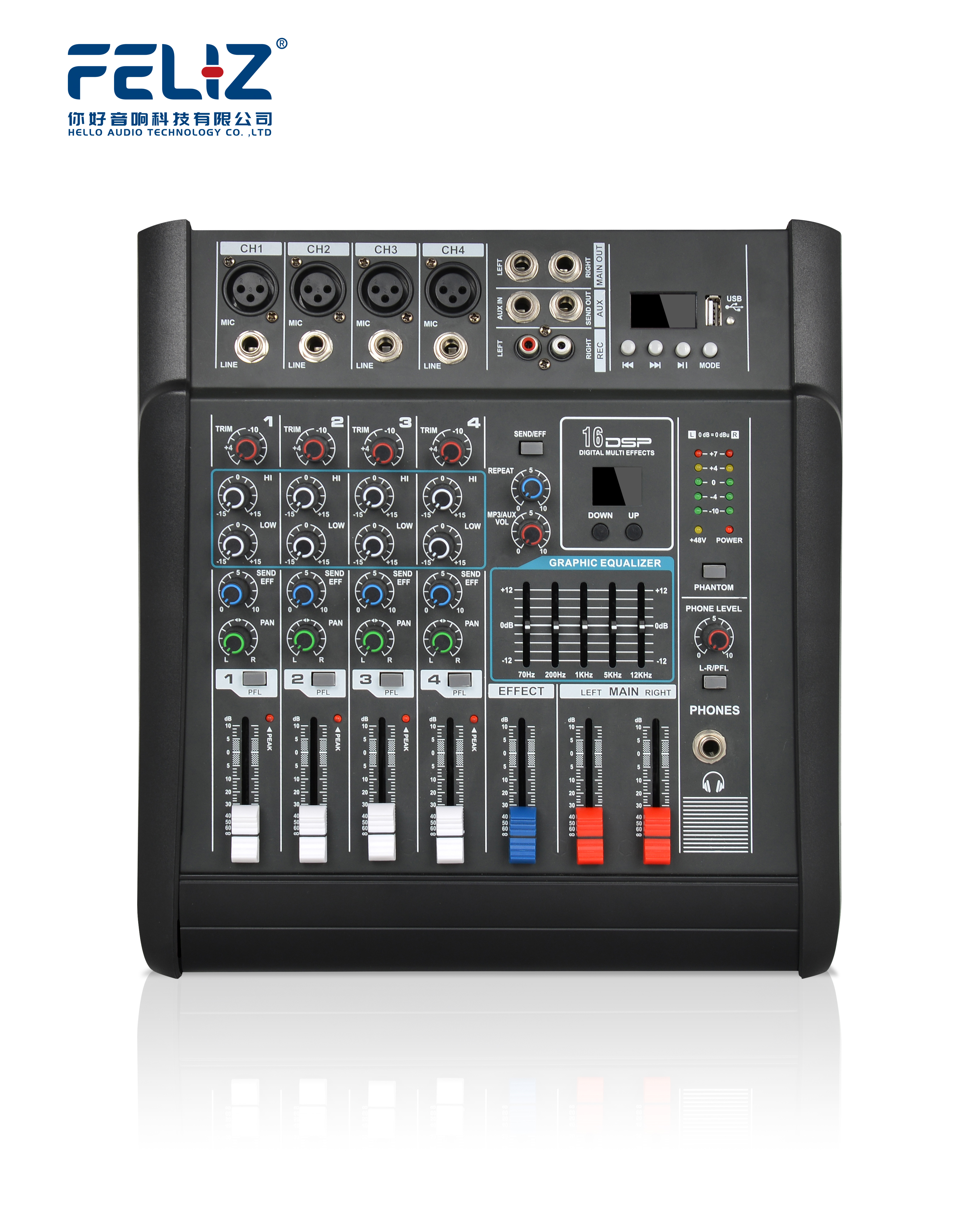 Consola mezcladora clásica de audio hotsale modelo 402 poerwed