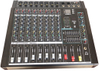 Consola mezcladora de sonido de efecto mezclador de potencia de audio de sonido profesional DMX de 8 canales