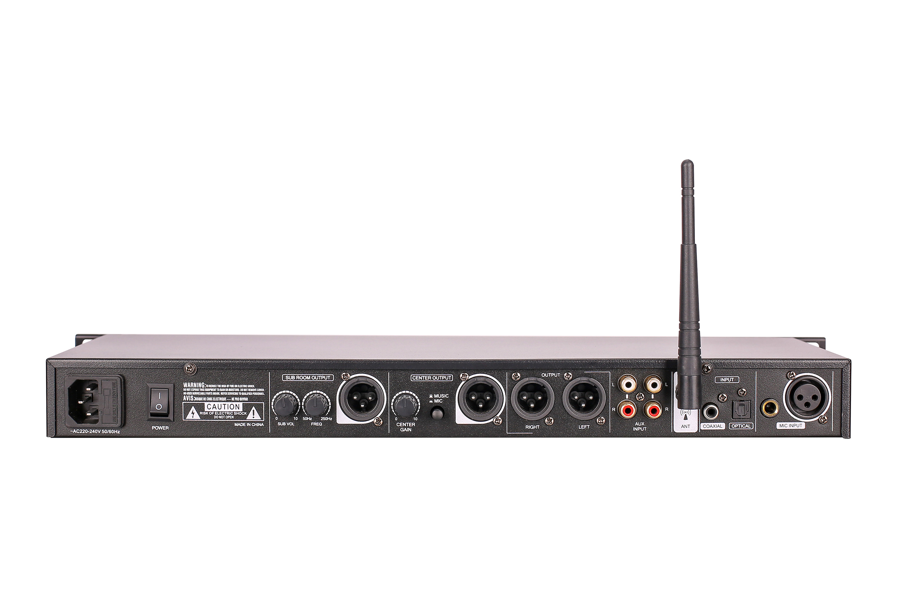 K-1 Procesador de karaoke profesional con control remoto