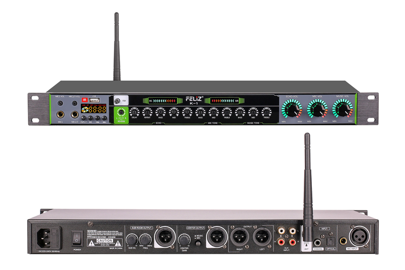 K-1 Procesador de karaoke profesional con control remoto