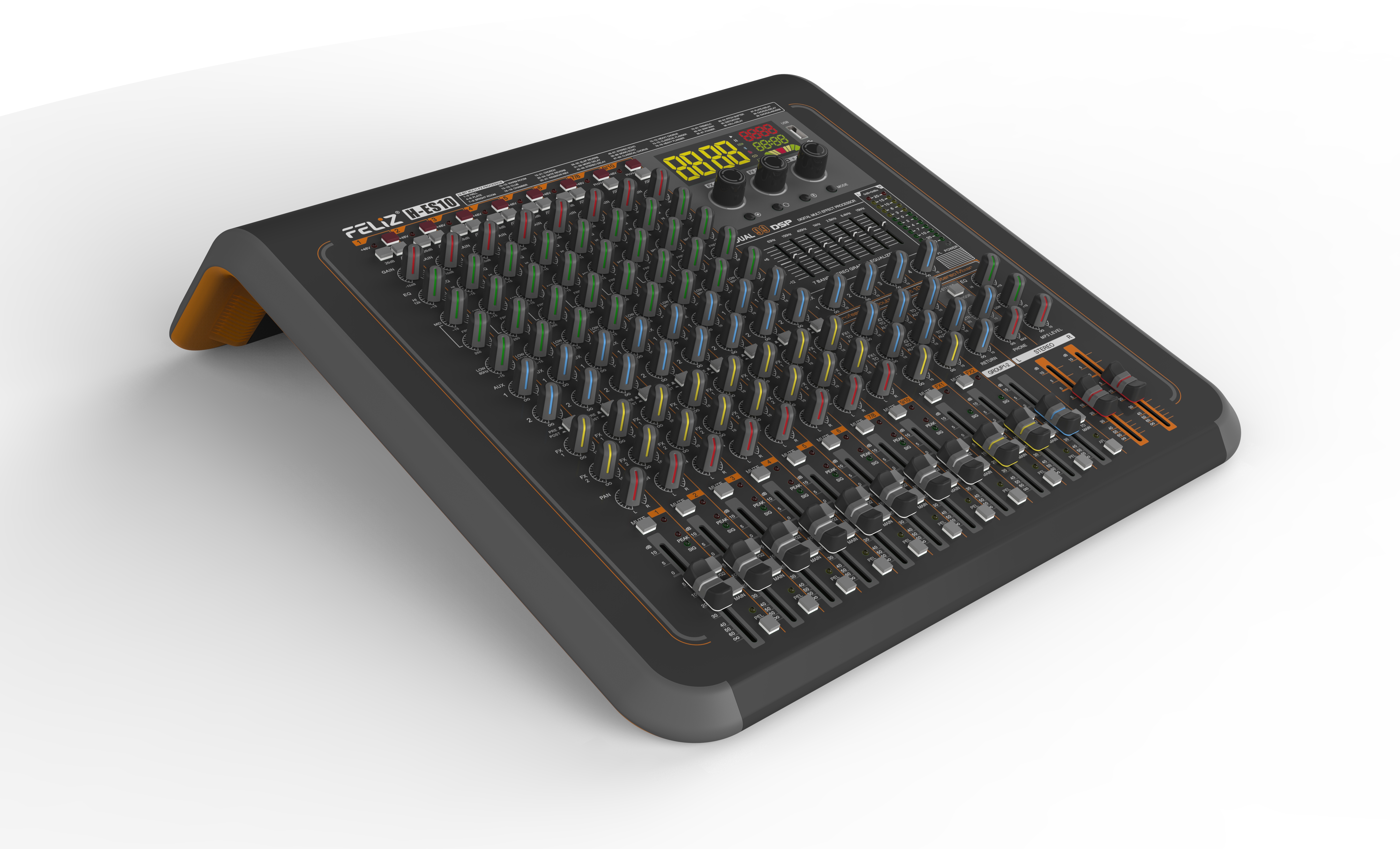 Mezclador H-CX10 / 14 canales con efecto DUAL 99DSP