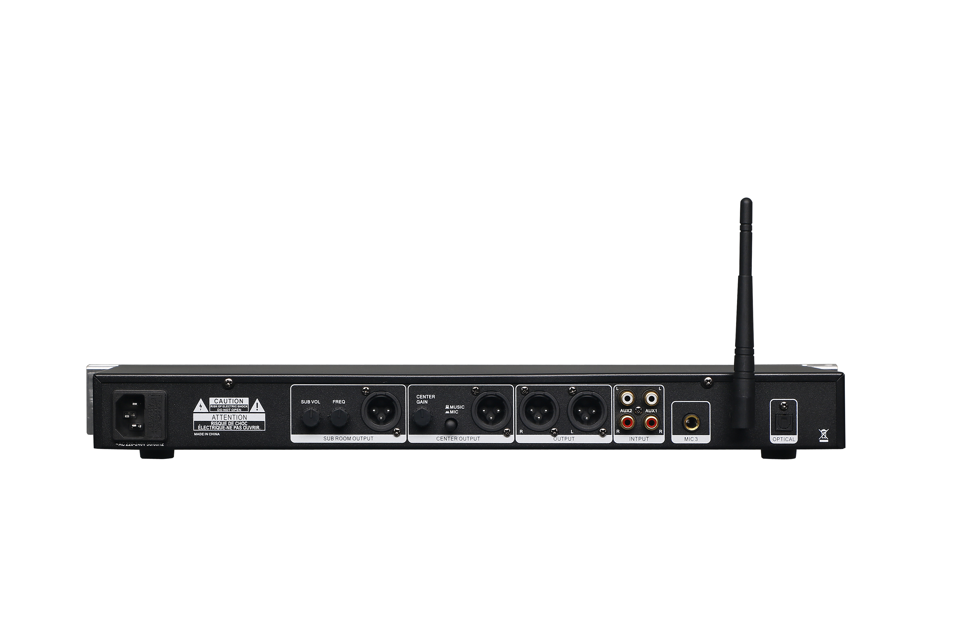 E-300 16DSP Effect Professional Karaoke Processor con control remoto